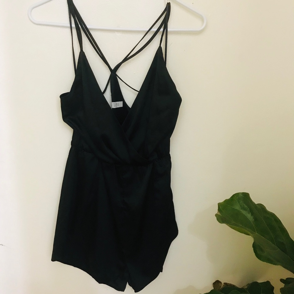Silky Black Romper